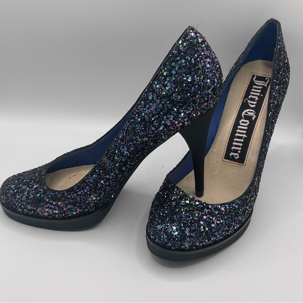 Sparkling Juicy Couture 4” heels